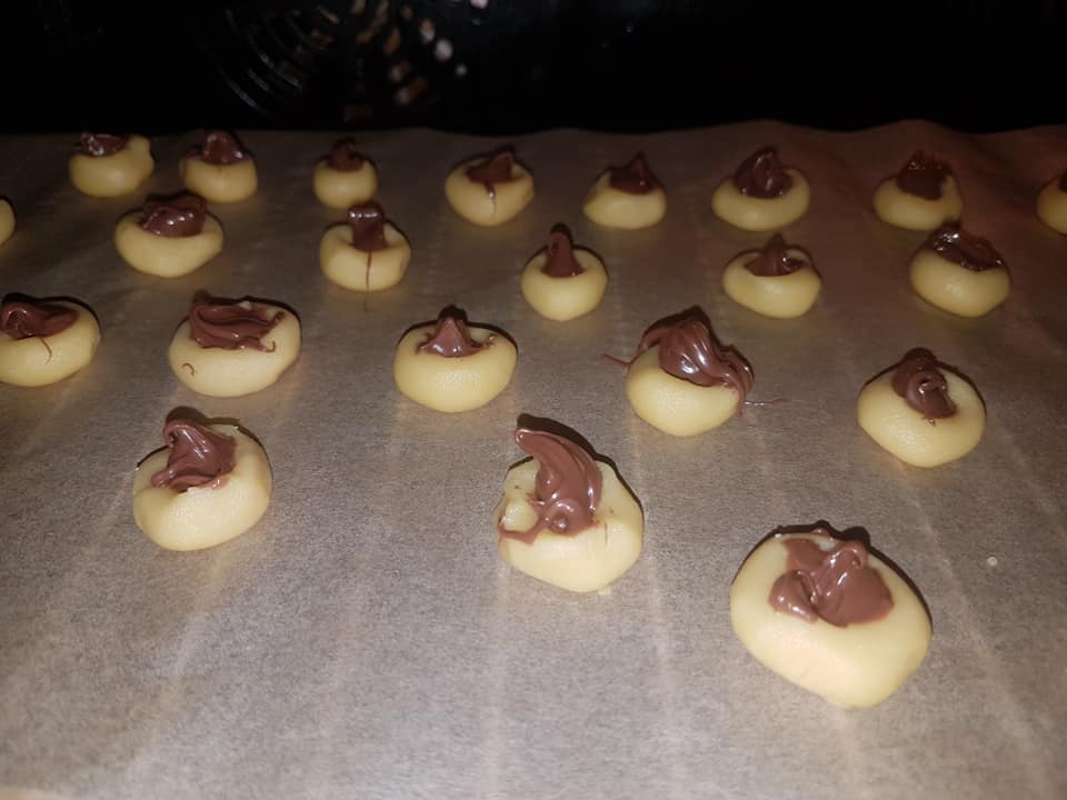 Angyalszem nutellával töltve